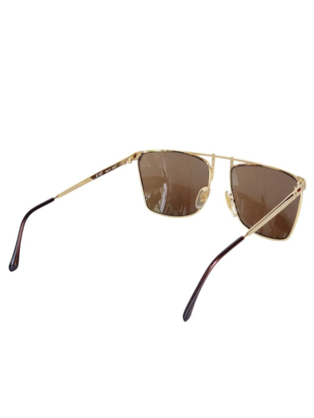 LAURA BIAGIOTTI Gold & Brown Sunglasses 58 mm - Picture 4 of 9